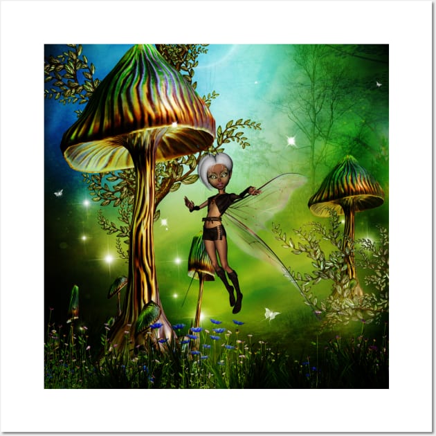 Sweet fairy and fantasy mushrooms Wall Art by Nicky2342